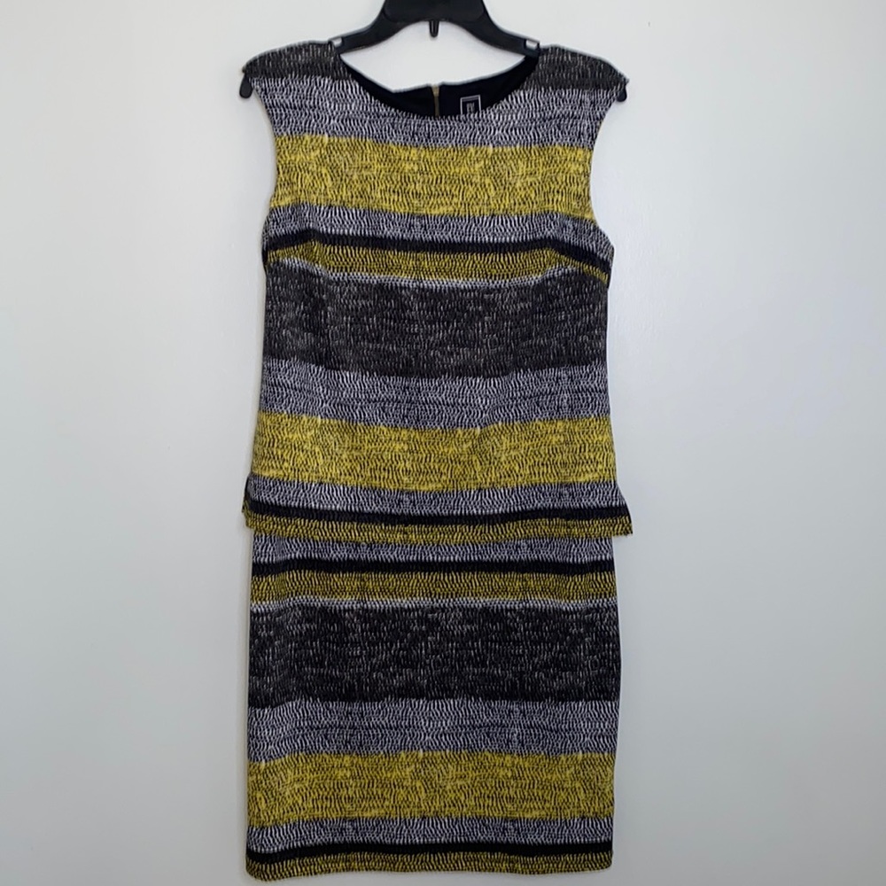 RMLL Black Yellow and Gray Dress